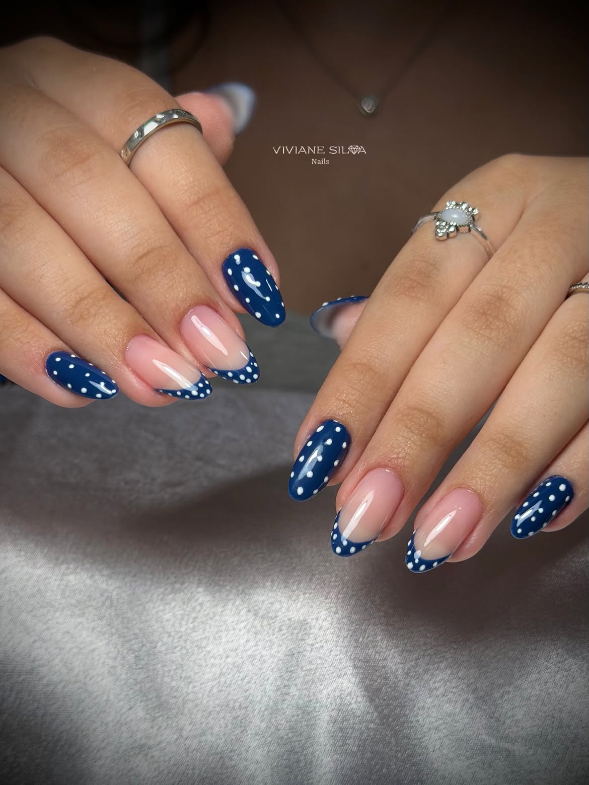 Unhas decoradas azuis